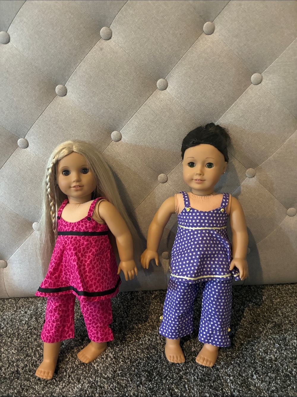 American Girl Pink  & Purple PJ’S (Dolls Not Included)